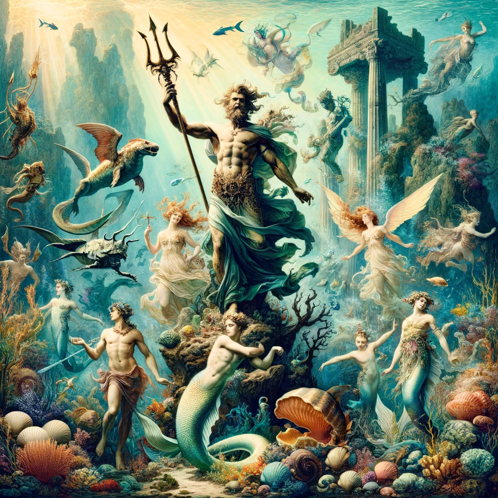 Mythological Underwater Creatures Journey Through the Mythic Waters of the World